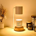 Japanese Minimalist Candle Warmer Lamp | Wooden Base Dimmable Wax Melter