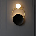 Designer Glass Wall Lamp | Modern Round Spherical Metal Light