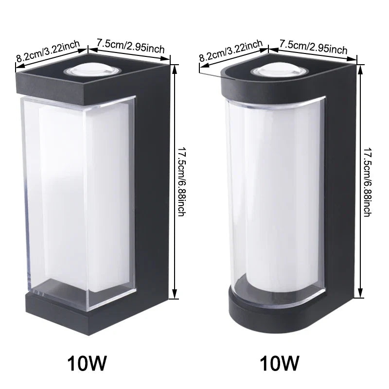 Modern LED Wall Light | Waterproof Up & Down Outdoor Sconce
