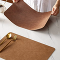 DuoMat | Double-Sided Faux Leather Placemats | Heat Resistant & Waterproof