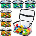 Transparent Mesh Toy Storage Bag | Large Capacity Organizer for Toys, Puzzles & Building Blocks